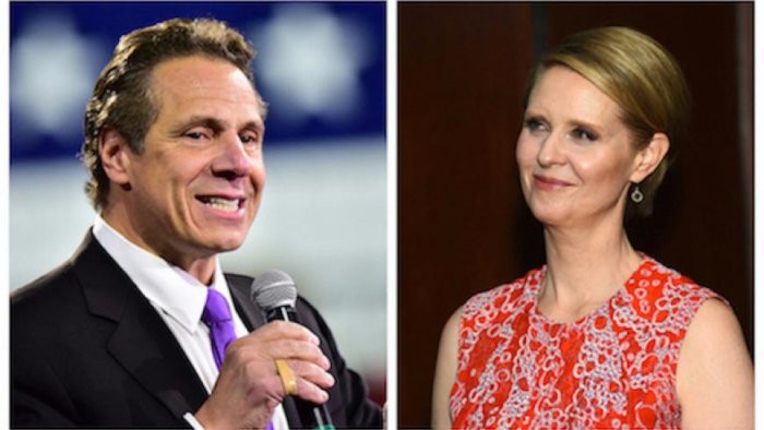 Cuomo-Nixon Debate: Incumbent Gov. Andrew Cuomo faces off with challenger Cynthia Nixon for their first and only meeting ahead of the New York primary election. (Both photos Getty)