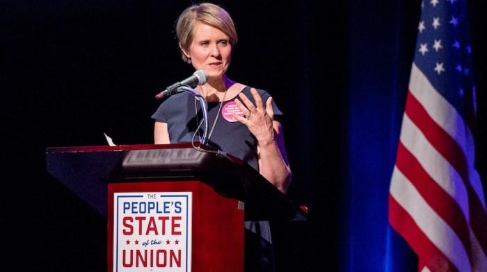 Cynthia Nixon is a longtime political activist. Credit: Getty Images