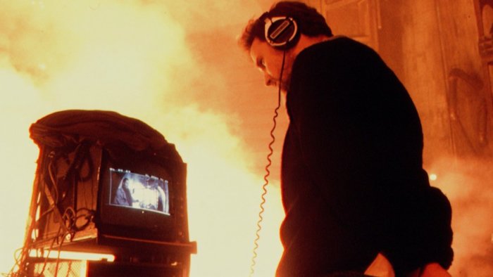 David Fincher on the set of Alien 3