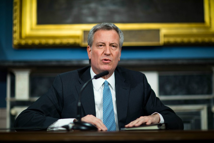 New York Mayor Bill de Blasio did not attend at meeting with President Trump and more than 100 mayors after the DOJ sent warning letters to sanctuary cities Wednesday.