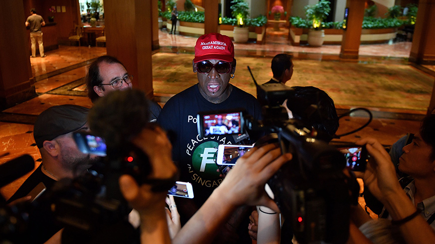 Why did Dennis Rodman cry during his CNN interview?