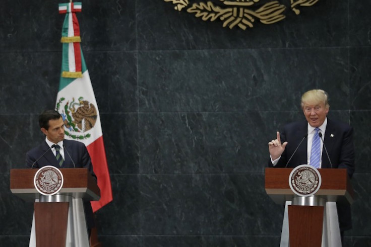 As the Republican presidential nominee, Donald Trump met with Mexico's President Enrique Pena Nieto in August at the Los Pinos residence in Mexico City, Mexico.