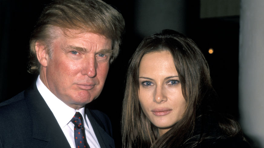 President Trump and then-girlfriend Melania