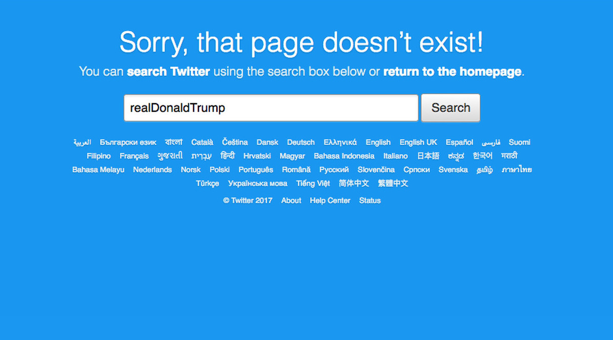 Donald  Trump Twitter Deleted