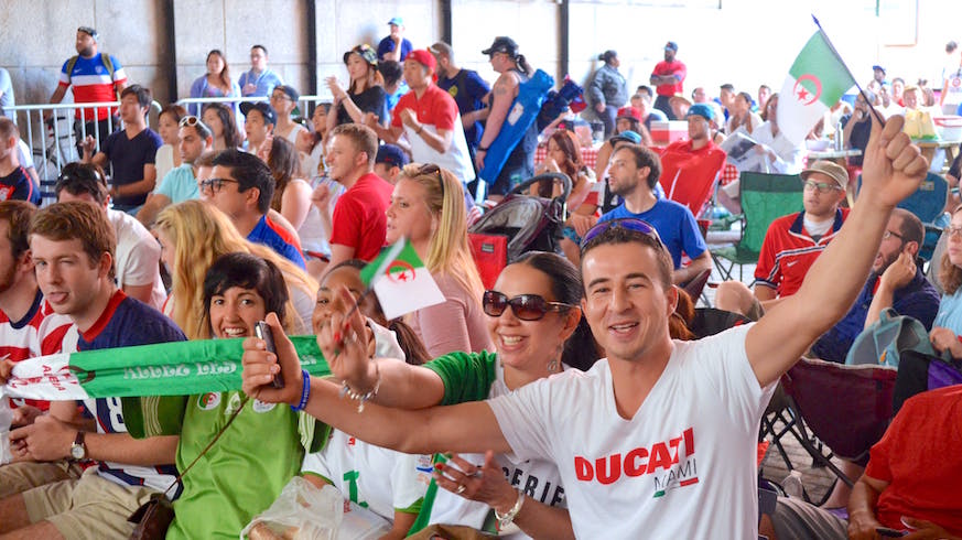 Looking for World Cup Finals watch parties in NYC? Join fans Under the Manhattan Bridge Archway in Brooklyn.