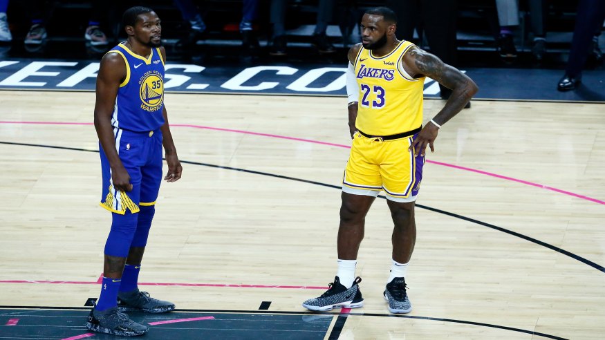 Los Angeles Lakers Golden State Warriors Kevin Durant LeBron James