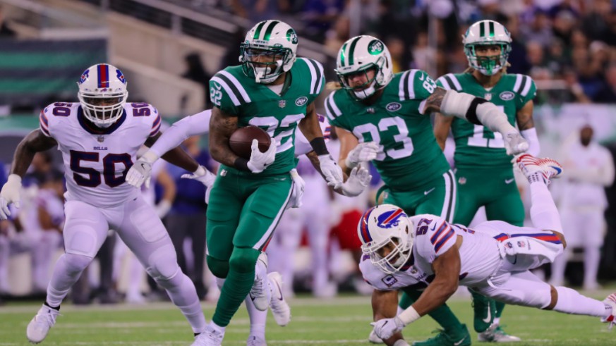 The Jets ran over Buffalo Thursday night at MetLife Stadium. Getty Images