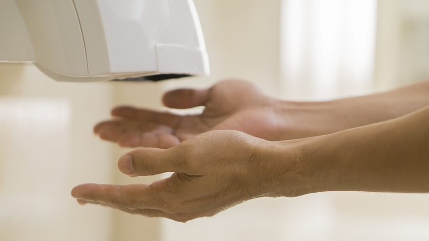 PSA: Bathroom hand dryers are lousy with bacteria