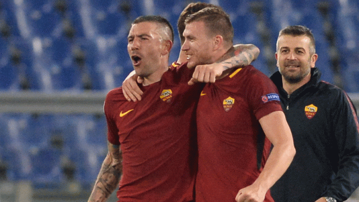 Roma faces Bolgona in Serie A action. (Photo: Getty Images)