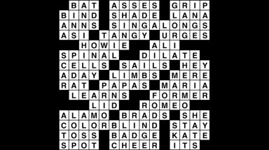 Crossword puzzle, Wander Words answers: March 1, 2019