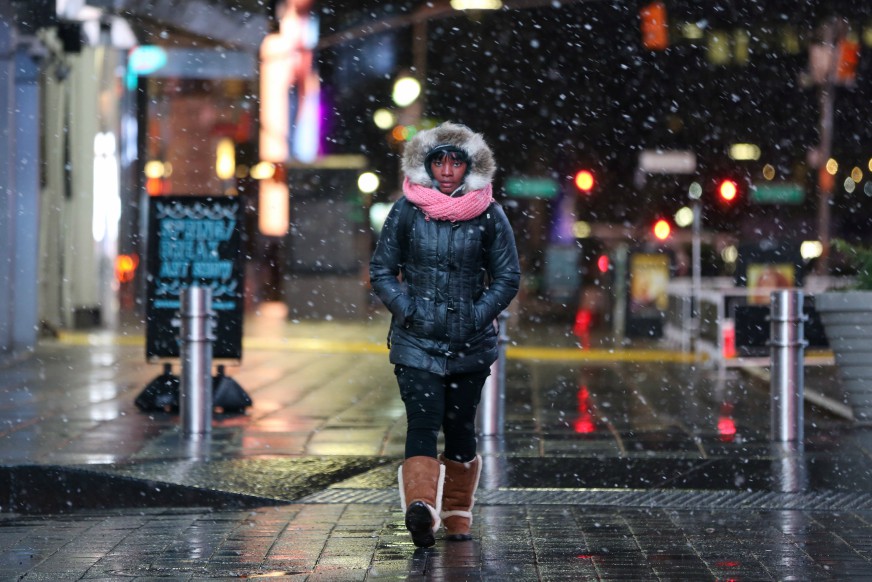 New York and surrounding states were gearing up for a second winter storm within a week on Wednesday, with less wind but more snow predicted this time around as thousands remain without power from the last nor'easter.