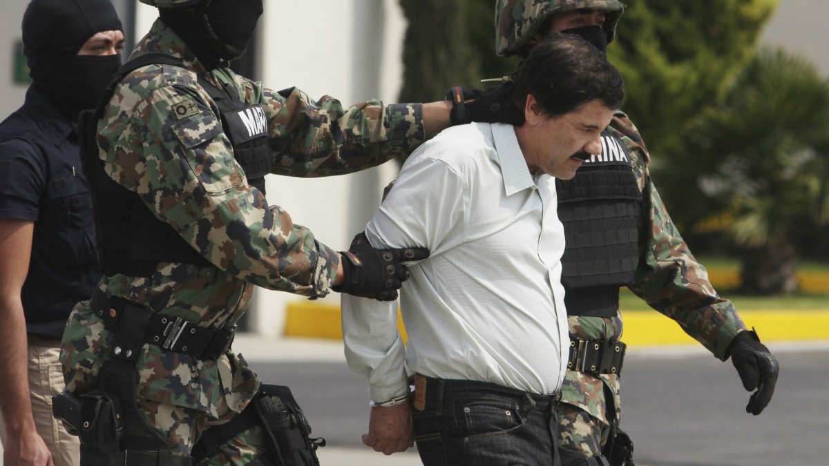El Chapo goes from drugs to hugs