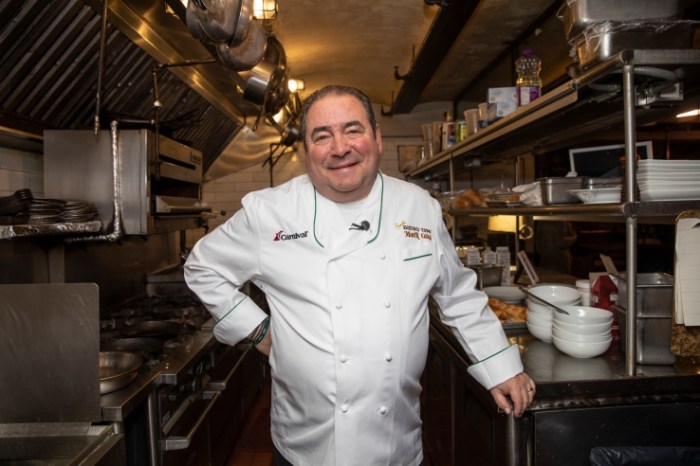 Emeril Lagasse will set sail with Carnival Cruise Line in 2020