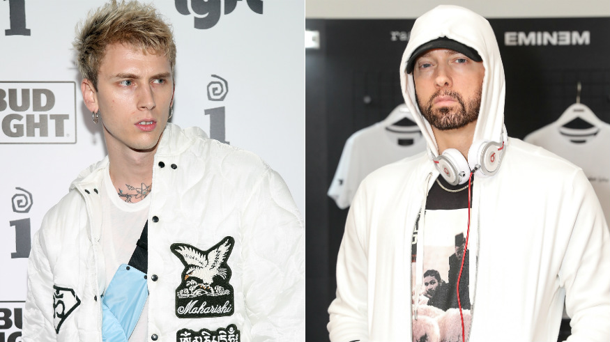 Eminem and Machine Gun Kelly rap beef.