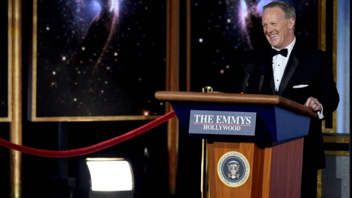 Sean Spicer at the Emmys