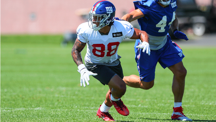 Evan Engram excited to develop against Giants D at camp