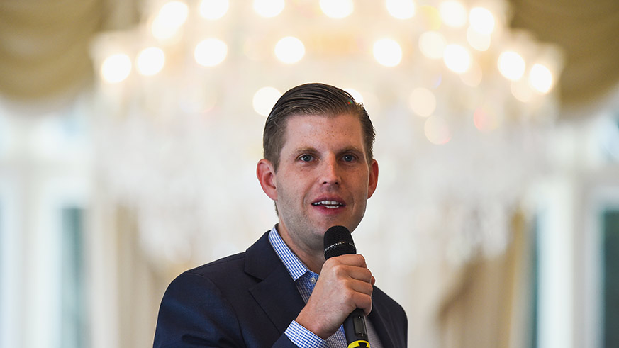 Eric Trump tries to defend his father’s ‘Pocahontas’ comment