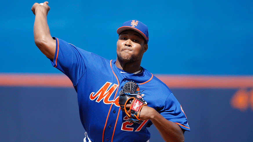 Mets closer Jeurys Familia delivers a pitch during spring training prior to the 2017 season. (Photo: Getty Images)