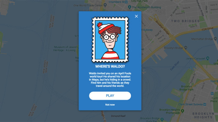 Find Waldo in fun Google Maps game