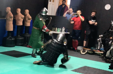 Real steel sword fighting with the knights of the Northern Horde