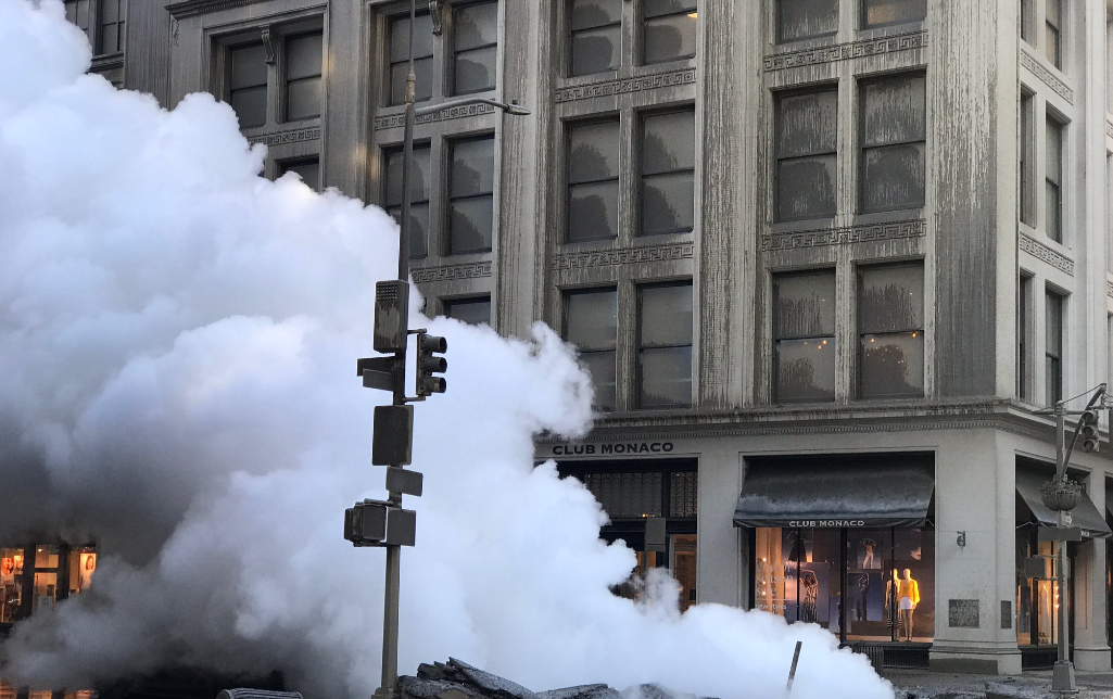 Eleven buildings were evacuated after the Flatiron steam pipe explosion, and Con Edison is conducting environmental testing to see if asbestos or other contaminants are present.