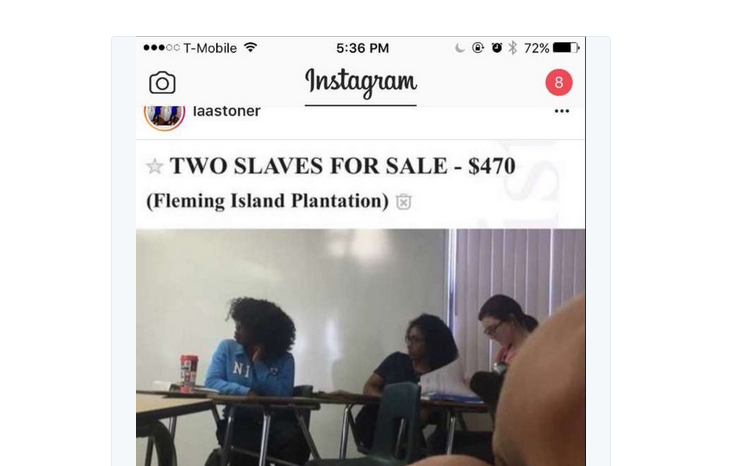 Florida High School Student Posts Slaves For Sale Ad On