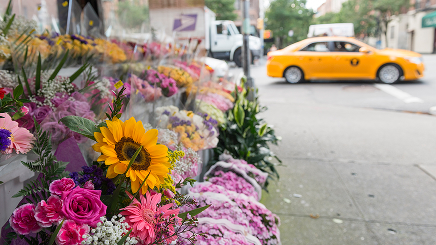 NYC floral designer creates ‘Flower Flashes’ around the city
