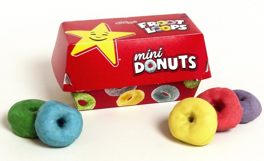 Froot Loops mini donuts