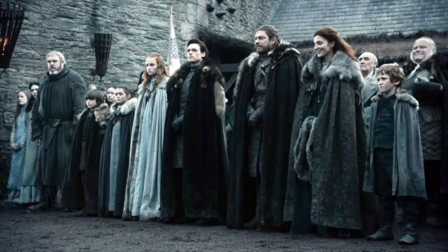 The Starks lined up