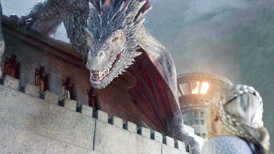 This is not the helpful kind of dragon when your feet are hurting. Credit: HBO