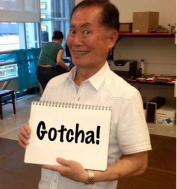 George Takei wins April Fools’ with Congress run, sick White House burn