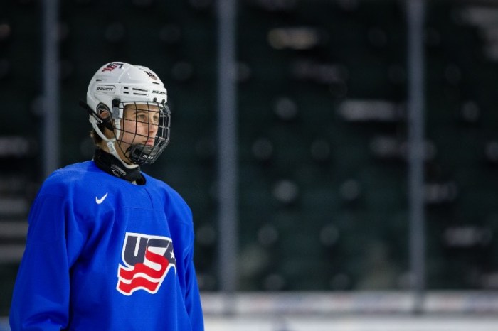 Jack Hughes of the USA is one of the top talents at the 2019 World Juniors. (Photo: Getty Images)