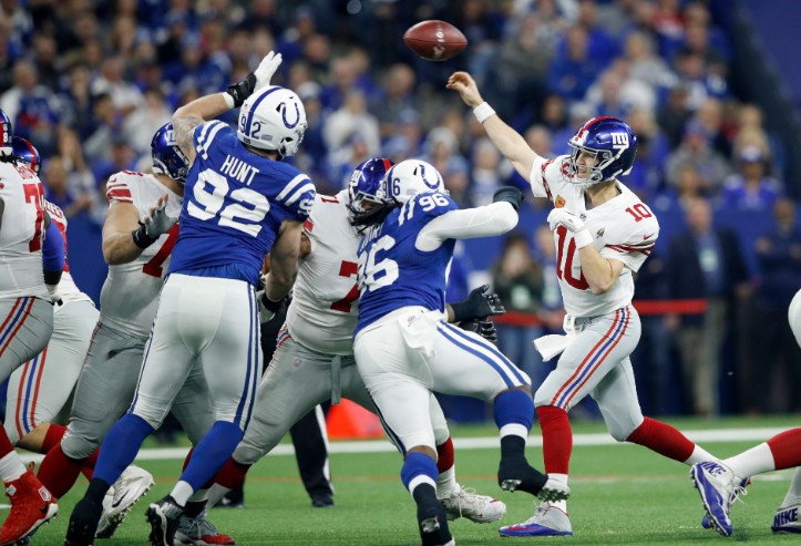 Giants quarterback Eli Manning. (Photo: Getty Images)