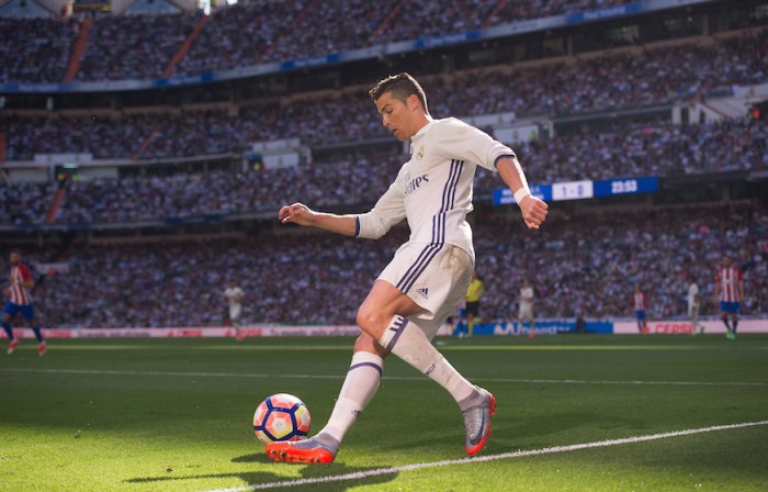 Real Madrid midfielder Cristiano Ronaldo during a 2017 La Liga match. (Getty Images)