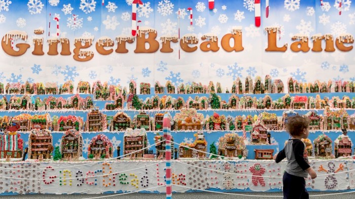 The world record-holding Gingerbread Lane at the New York Hall of Science. Credit: Ann-Sophie Fjelloe-Jensen