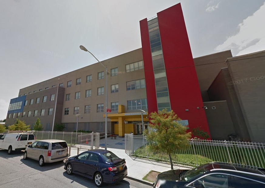 PS 861 where Robert Busan was arrested Friday for allegedly hitting an epileptic child. (Photo via Google Maps)