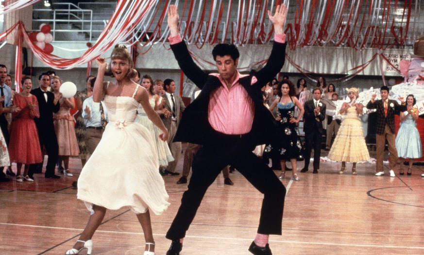 John Travolta and Olivia Newton John in Grease