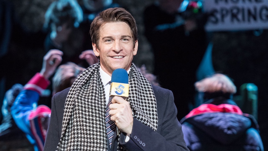 Andy Karl is a worthy Phil Connors in "Groundhog Day." Credit: Manuel Harlan