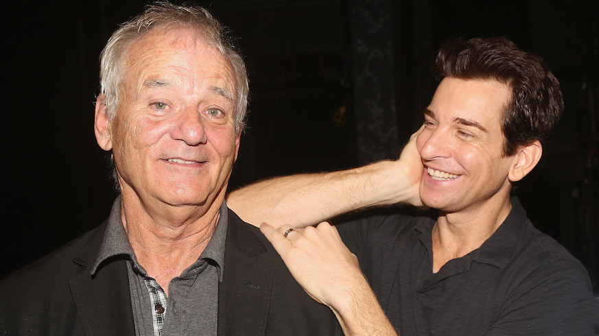 The original Phil Connors, Bill Murray, with the Broadway Phil Connors, Andy Karl. Credit: Getty Images