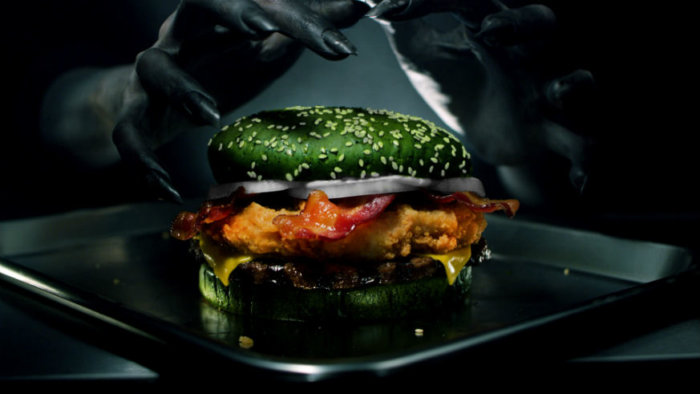 Halloween burger from Burger King