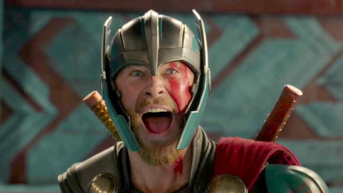 Thor is pretty excited about a Marvel Cinematic Universe marathon. Credit: Marvel