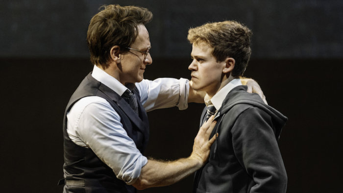 “Harry Potter and the Cursed Child” finds Harry (Jamie Parker) struggling to connect with his son Albus Severus (Sam Clemmett).