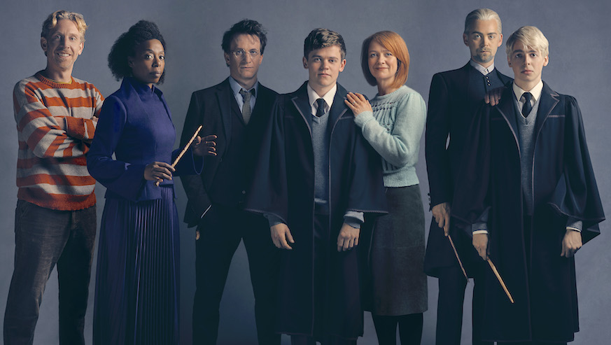 The core original cast of Harry Potter and the Cursed Child, who will be coming to Broadway. Credit: Charlie Gray