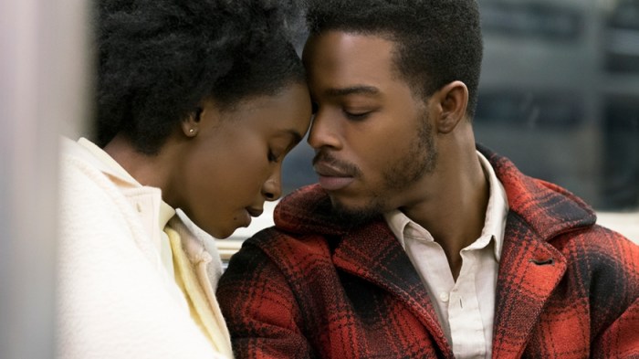 Kiki Layne and Stephan James in If Beale Street Could Talk