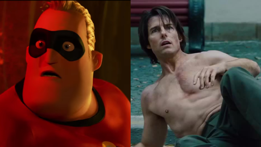 Mr Incredible and Tom Cruise