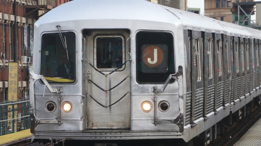 A man urinated on a woman's face on a J train this week.