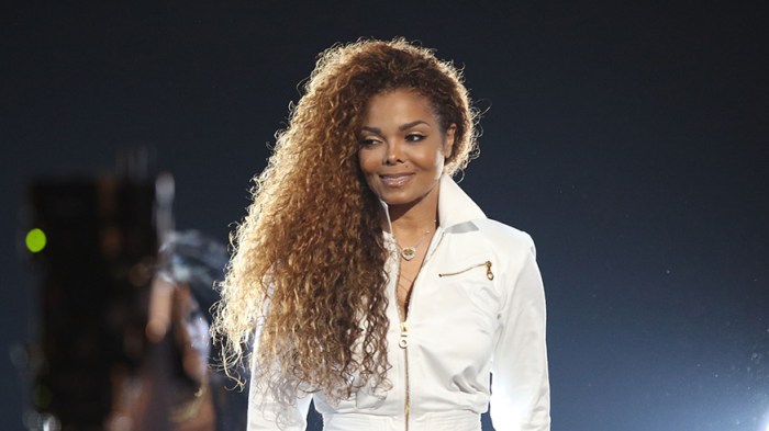 Janet Jackson Glowing In White