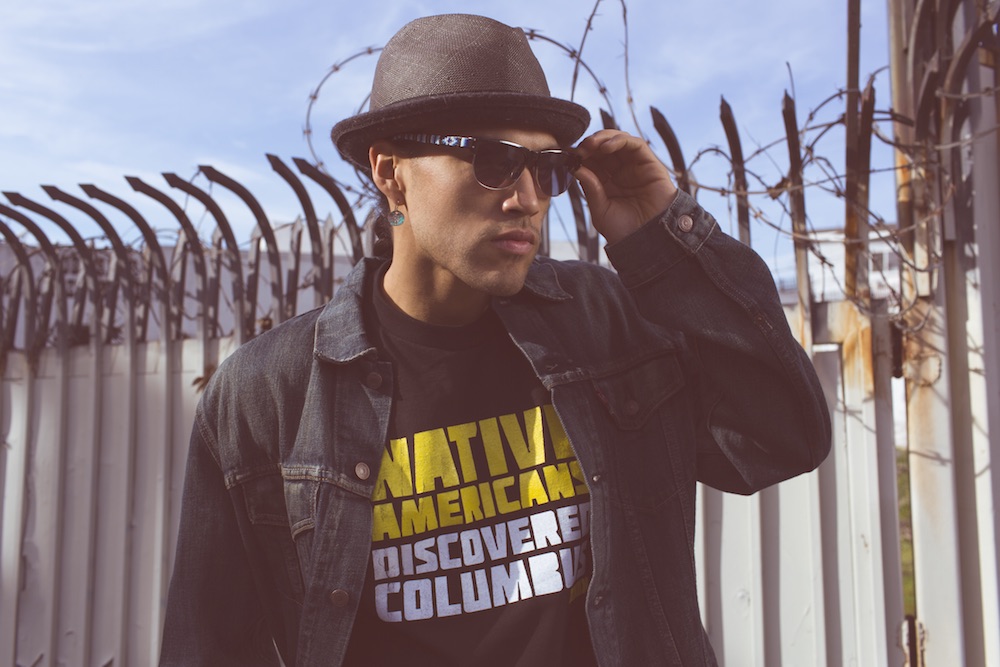 Jared Yazzie, "Native Americans Discovered Columbus" T-shirt, 2012