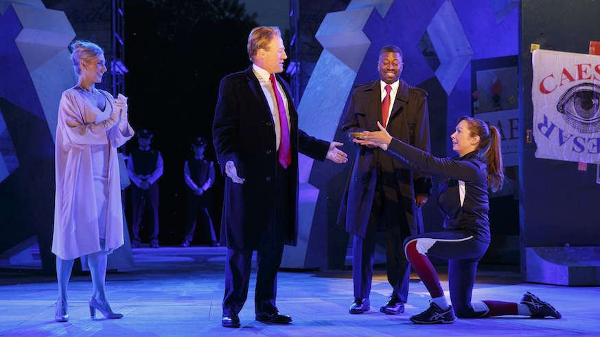 Gregg Henry stars as a Donald Trump-esque Julius Caesar in Shakespeare in the Park's "Julius Caesar." Photo: Joan Marcus