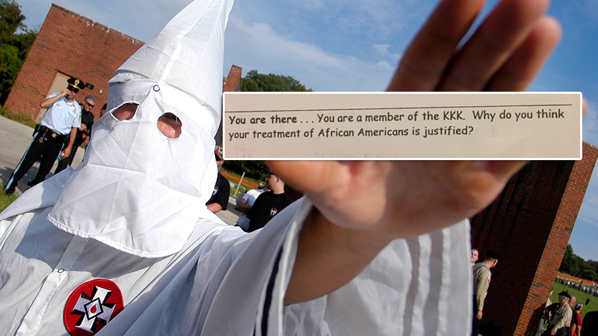 South Carolina fifth-graders asked to justify KKK in school assignment
